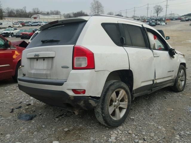 1J4NF1FB5BD240458 - 2011 JEEP COMPASS SP WHITE photo 4