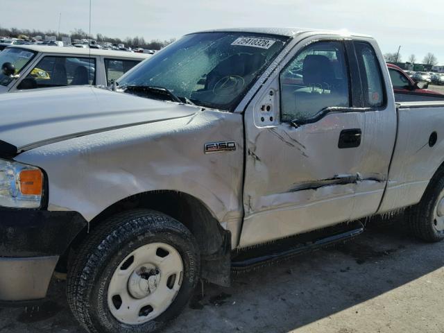 1FTRF12217KD46390 - 2007 FORD F150 SILVER photo 9