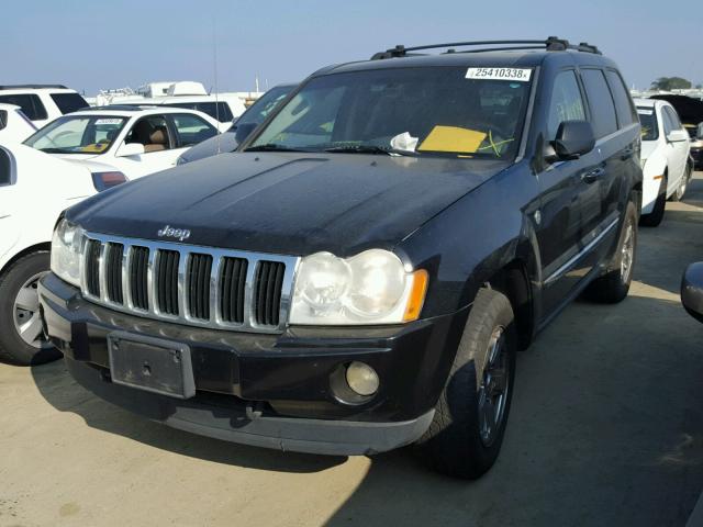 1J4HR58245C697880 - 2005 JEEP GRAND CHER BLACK photo 2