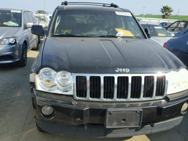 1J4HR58245C697880 - 2005 JEEP GRAND CHER BLACK photo 9