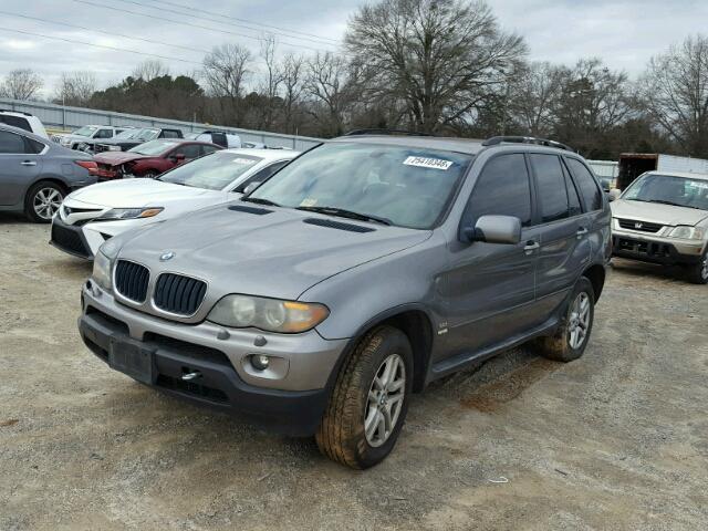 5UXFA13515LY18278 - 2005 BMW X5 3.0I GRAY photo 2