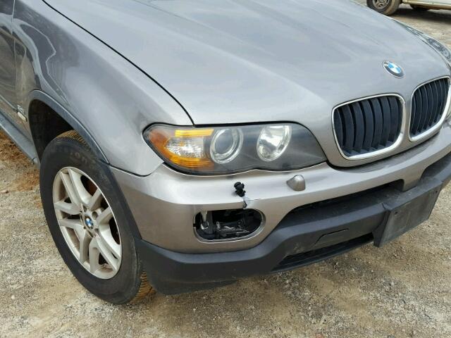 5UXFA13515LY18278 - 2005 BMW X5 3.0I GRAY photo 9