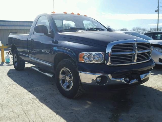 1D7HA16N75J517635 - 2005 DODGE RAM 1500 S BLUE photo 1