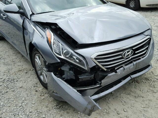 5NPE24AF8FH182116 - 2015 HYUNDAI SONATA SE GRAY photo 9