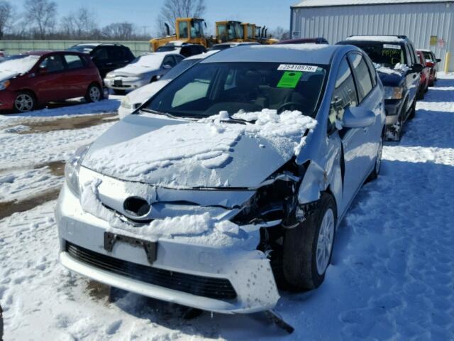 JTDZN3EU0C3054259 - 2012 TOYOTA PRIUS V SILVER photo 2