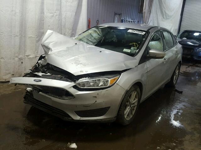 1FADP3F22FL325916 - 2015 FORD FOCUS SE SILVER photo 2