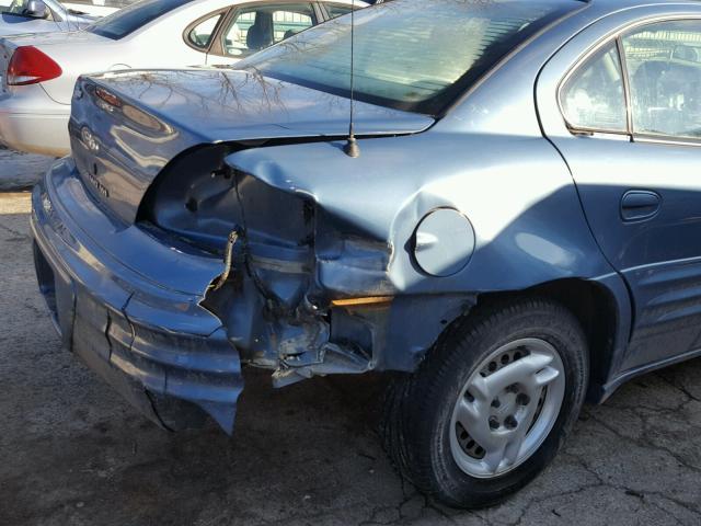 1G2NE52T3XC559048 - 1999 PONTIAC GRAND AM S Կապույտ լուսանկար 9