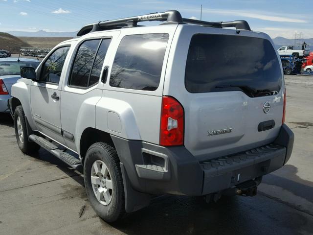 5N1AN08W87C510504 - 2007 NISSAN XTERRA OFF SILVER photo 3