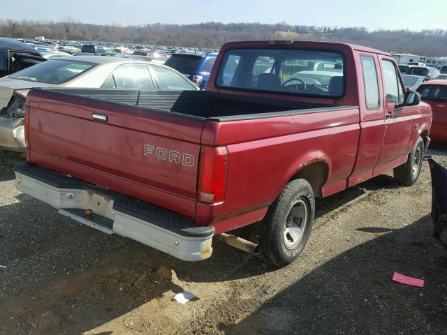 1FTEX15YXSKB35838 - 1995 FORD F150 RED photo 4