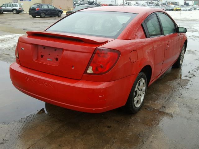 1G8AN12F53Z175190 - 2003 SATURN ION LEVEL RED photo 4
