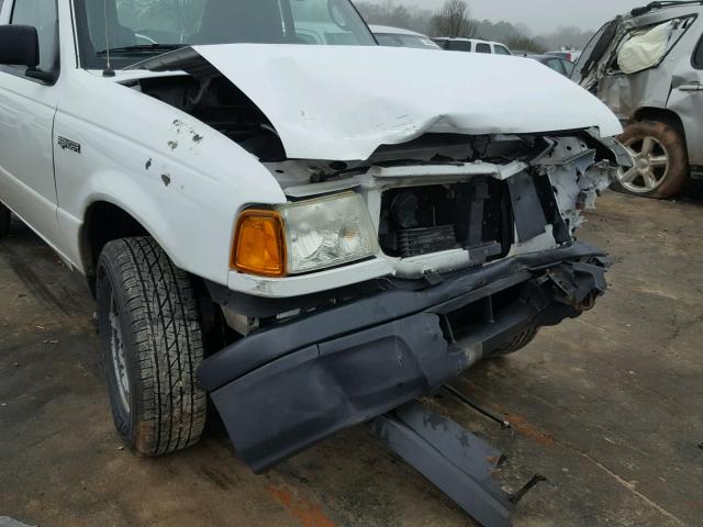 1FTYR10E64PB10557 - 2004 FORD RANGER WHITE photo 9