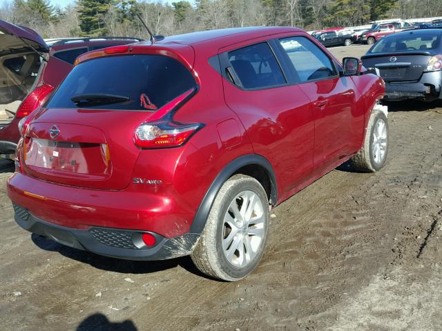 JN8AF5MVXGT657875 - 2016 NISSAN JUKE S RED photo 4