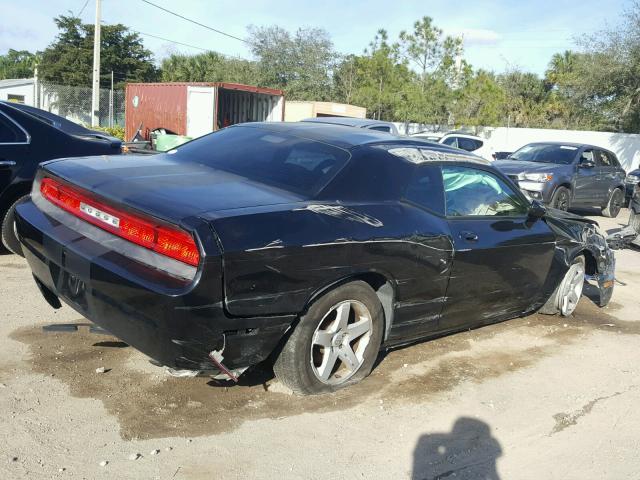 2B3CJ4DV3AH320550 - 2010 DODGE CHALLENGER BLACK photo 4