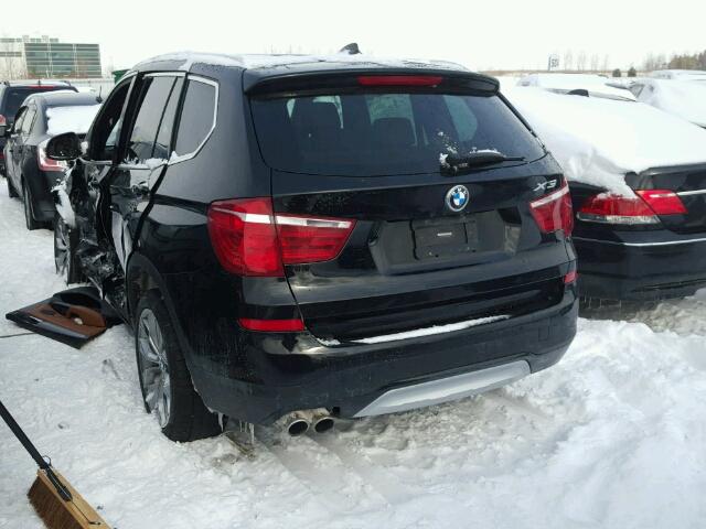 5UXWX9C5XG0D88156 - 2016 BMW X3 XDRIVE2 BLACK photo 3