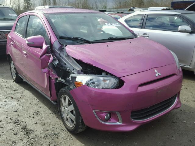 ML32A4HJ2FH051524 - 2015 MITSUBISHI MIRAGE ES PINK photo 1