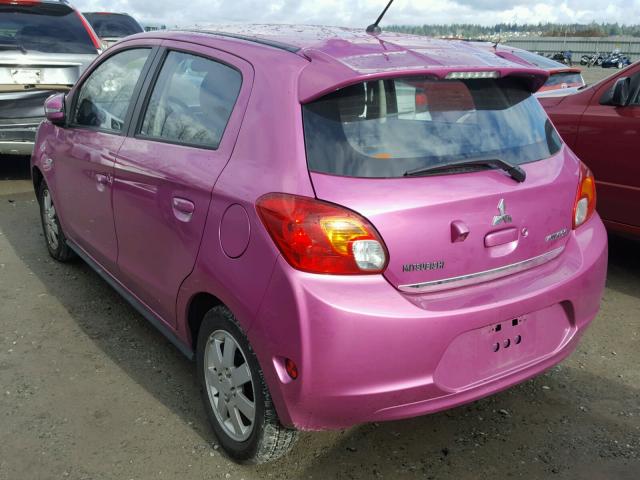 ML32A4HJ2FH051524 - 2015 MITSUBISHI MIRAGE ES PINK photo 3