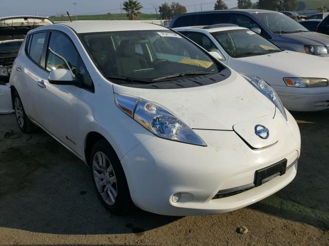 1N4AZ0CP8DC425432 - 2013 NISSAN LEAF S WHITE photo 1