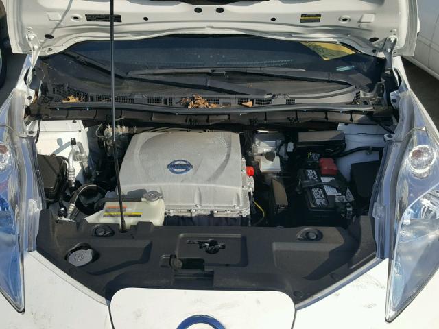 1N4AZ0CP8DC425432 - 2013 NISSAN LEAF S WHITE photo 7