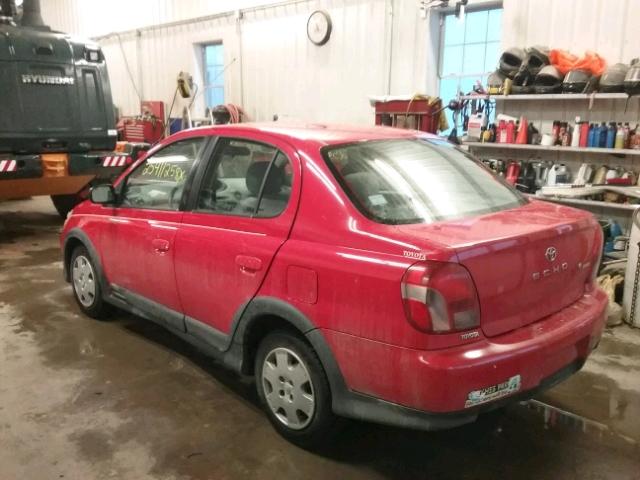 JTDBT1231Y0027975 - 2000 TOYOTA ECHO RED photo 3