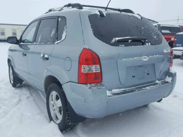 KM8JM12BX6U250002 - 2006 HYUNDAI TUCSON GL TEAL photo 3