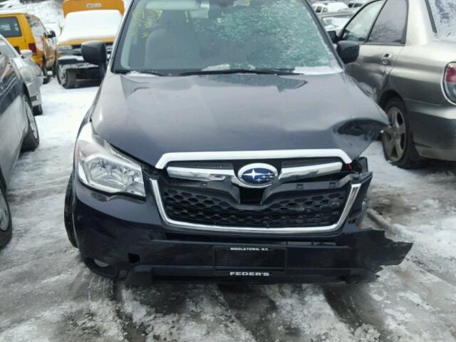 JF2SJAAC1EH412023 - 2014 SUBARU FORESTER 2 BLUE photo 7