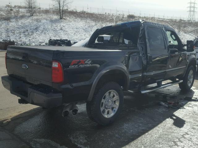 1FTWW31R68EB54914 - 2008 FORD F350 SRW S BLACK photo 4