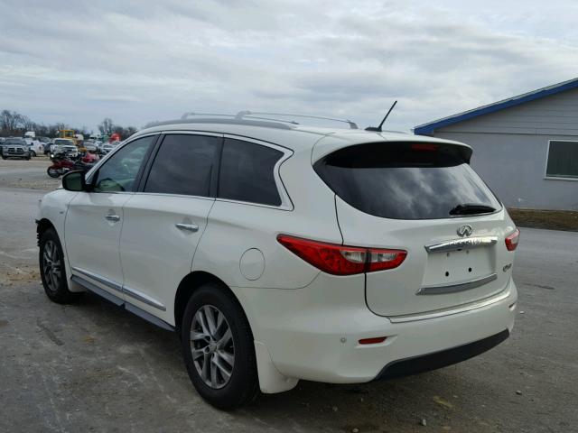 5N1AL0MM4FC515403 - 2015 INFINITI QX60 WHITE photo 3