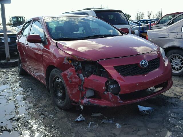 2T1BU40E99C181263 - 2009 TOYOTA COROLLA BA RED photo 1