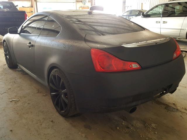 JNKCV64E79M602079 - 2009 INFINITI G37 BASE BLACK photo 3