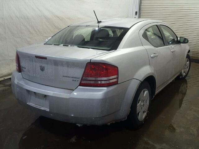 1B3CC4FB2AN106752 - 2010 DODGE AVENGER SX SILVER photo 4