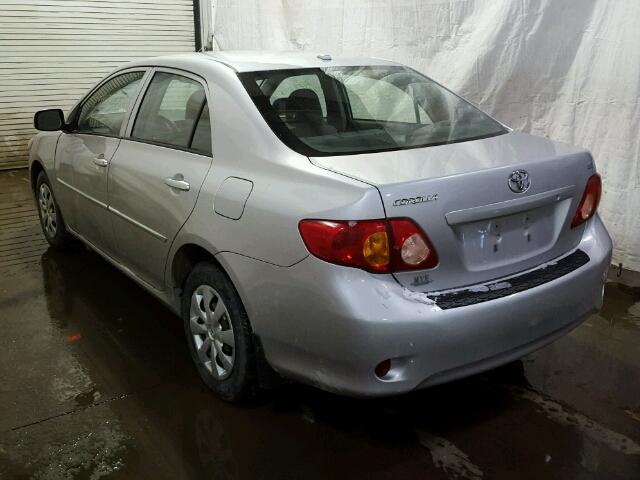 2T1BU4EE6AC235907 - 2010 TOYOTA COROLLA BA SILVER photo 3