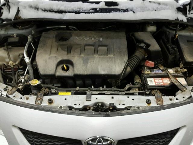 2T1BU4EE6AC235907 - 2010 TOYOTA COROLLA BA SILVER photo 7