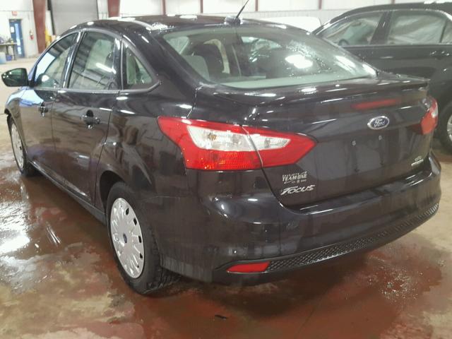 1FADP3F21DL353848 - 2013 FORD FOCUS SE BLACK photo 3