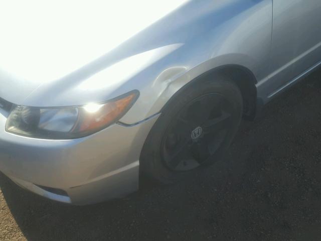 2HGFG12837H525916 - 2007 HONDA CIVIC EX ვერცხლისფერი ფოტო 9