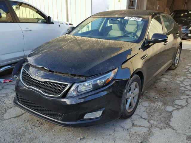 5XXGM4A74FG504175 - 2015 KIA OPTIMA LX BLACK photo 2