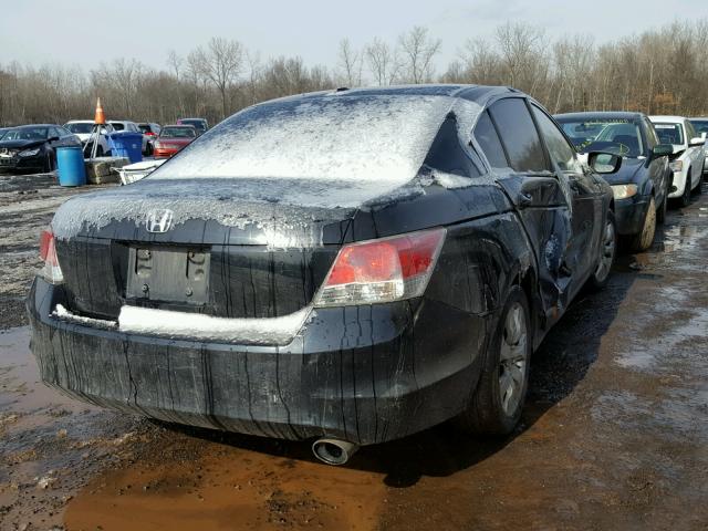 1HGCP26878A011215 - 2008 HONDA ACCORD EXL BLACK photo 4