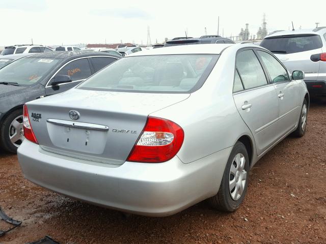 4T1BE32K64U297148 - 2004 TOYOTA CAMRY LE SILVER photo 4