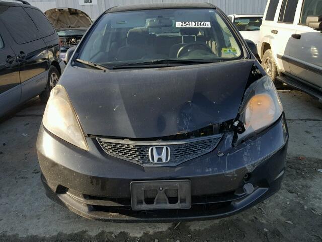 JHMGE8H28AS006413 - 2010 HONDA FIT BLACK photo 9