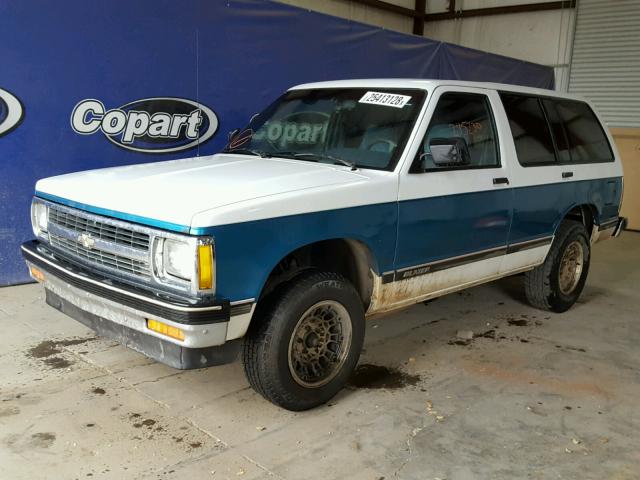 1GNCS13Z0N2153214 - 1992 CHEVROLET BLAZER S10 TWO TONE photo 2