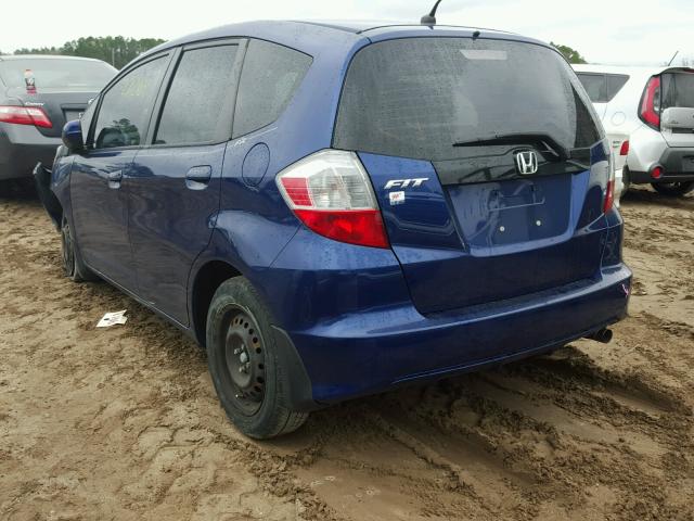 JHMGE8G34DC045458 - 2013 HONDA FIT BLUE photo 3