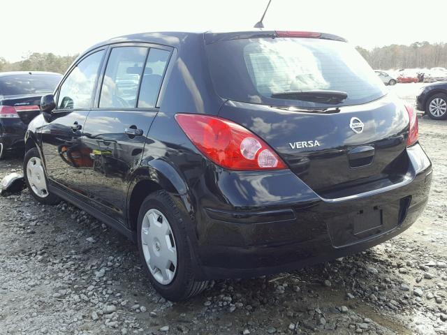 3N1BC13E89L469854 - 2009 NISSAN VERSA S BLACK photo 3