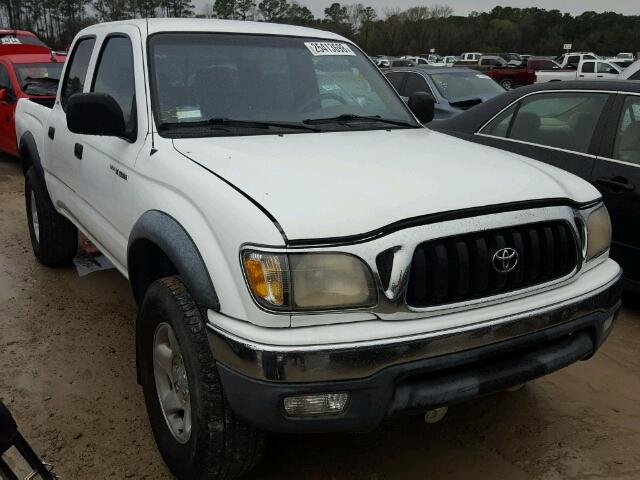 5TEGN92N91Z762967 - 2001 TOYOTA TACOMA DOU WHITE photo 1