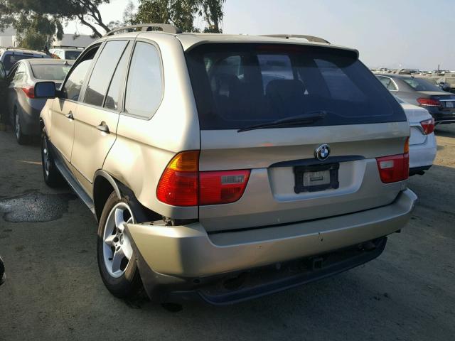 WBAFA53561LM88377 - 2001 BMW X5 3.0I BEIGE photo 3