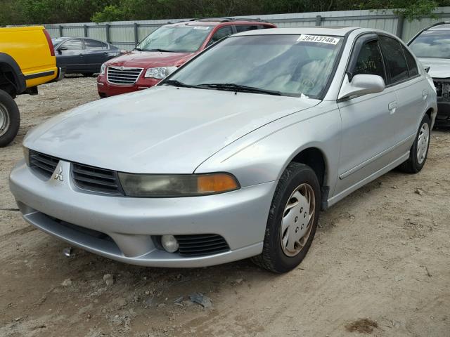 4A3AA46GX2E149886 - 2002 MITSUBISHI GALANT ES SILVER photo 2