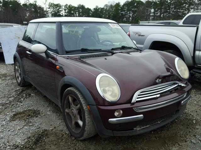 WMWRC33472TC36452 - 2002 MINI COOPER BURGUNDY photo 1