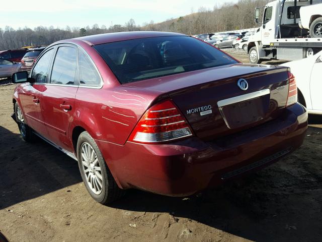 1MEFM42125G618266 - 2005 MERCURY MONTEGO PR 勃艮第红 照片 3
