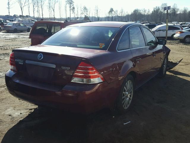 1MEFM42125G618266 - 2005 MERCURY MONTEGO PR BURGUNDY photo 4