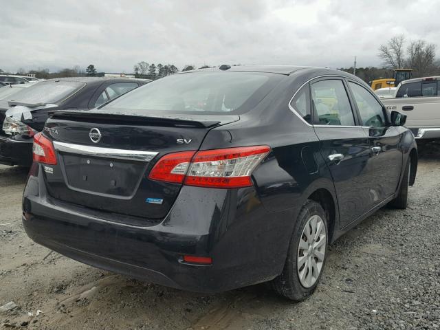 3N1AB7AP3DL614328 - 2013 NISSAN SENTRA S BLACK photo 4