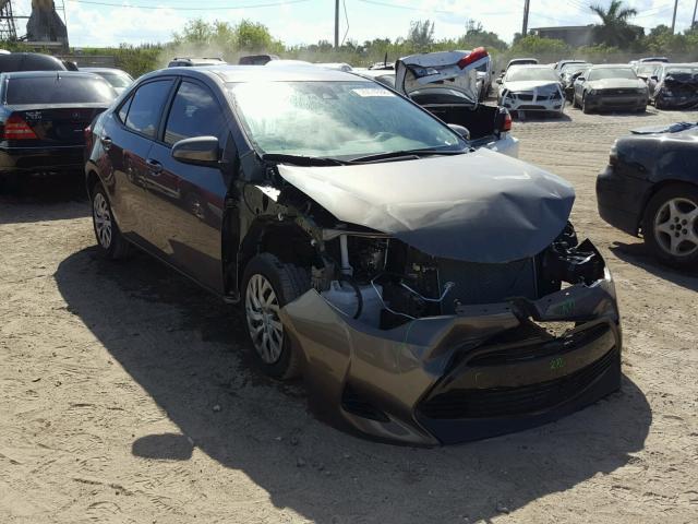 2T1BURHE3HC846139 - 2017 TOYOTA COROLLA L GRAY photo 1