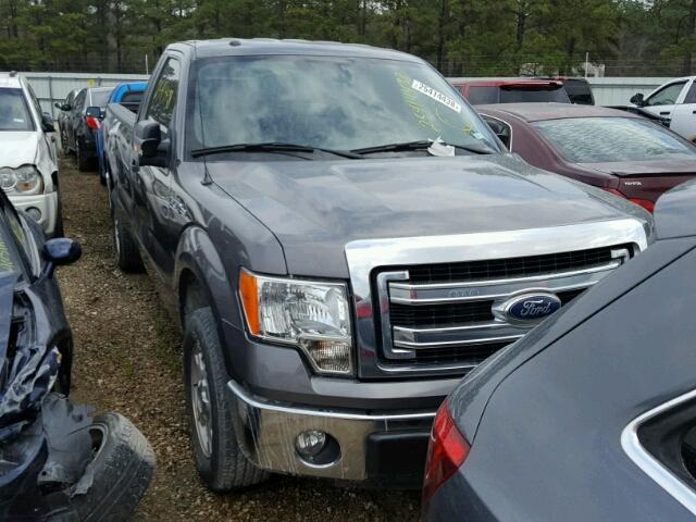 1FTMF1CM5EKD17062 - 2014 FORD F150 GRAY photo 1